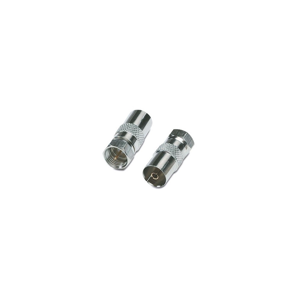 ADAPTADOR F MACHO P/ TV FEMEA ADAPTADOR F MACHO P/ TV FEMEA