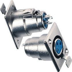 FICHA XLR FEMEA 3P PAINEL