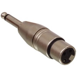 ADAPTADOR XLR 3P FEMEA / JACK 6.3 MACHO MONO
