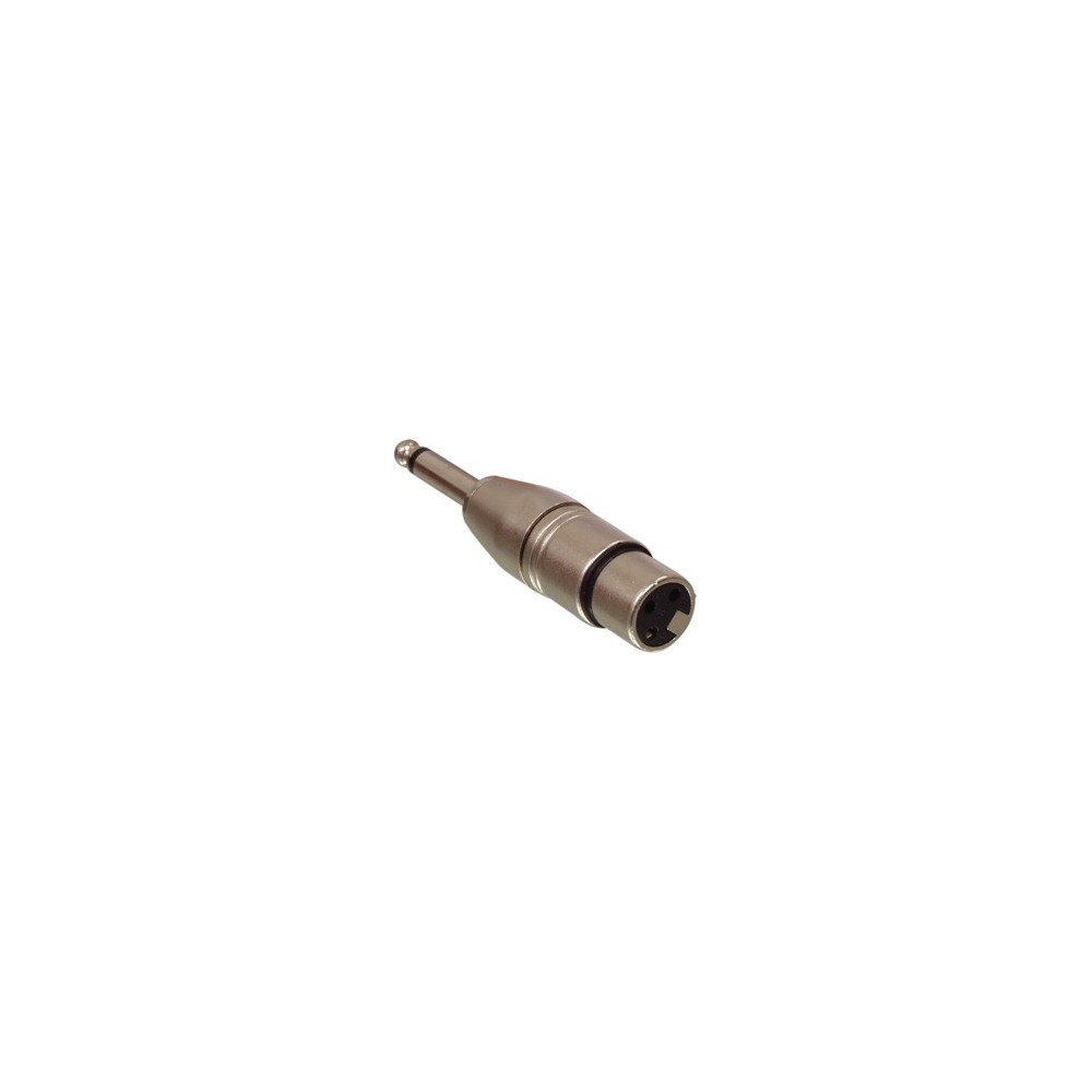 ADAPTADOR XLR 3P FEMEA / JACK 6.3 MACHO MONO
