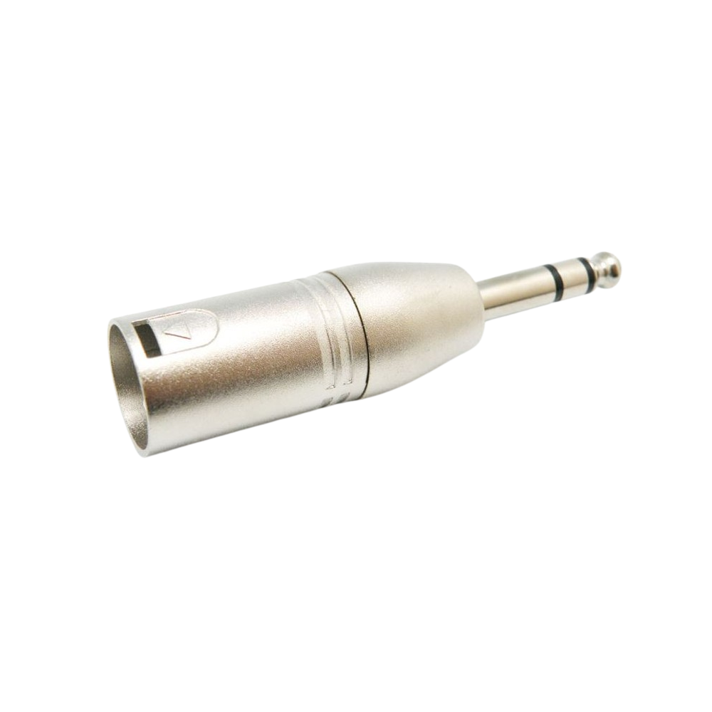 ADAPTADOR XLR 3P MACHO / JACK 6.5 MACHO STEREO
