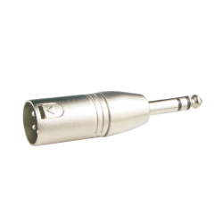 ADAPTADOR XLR 3P MACHO / JACK 6.5 MACHO STEREO