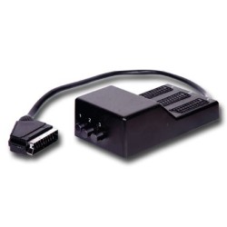 ADAPTADOR SCART 1M/3xFEMEAS COM INTERRUPTOR