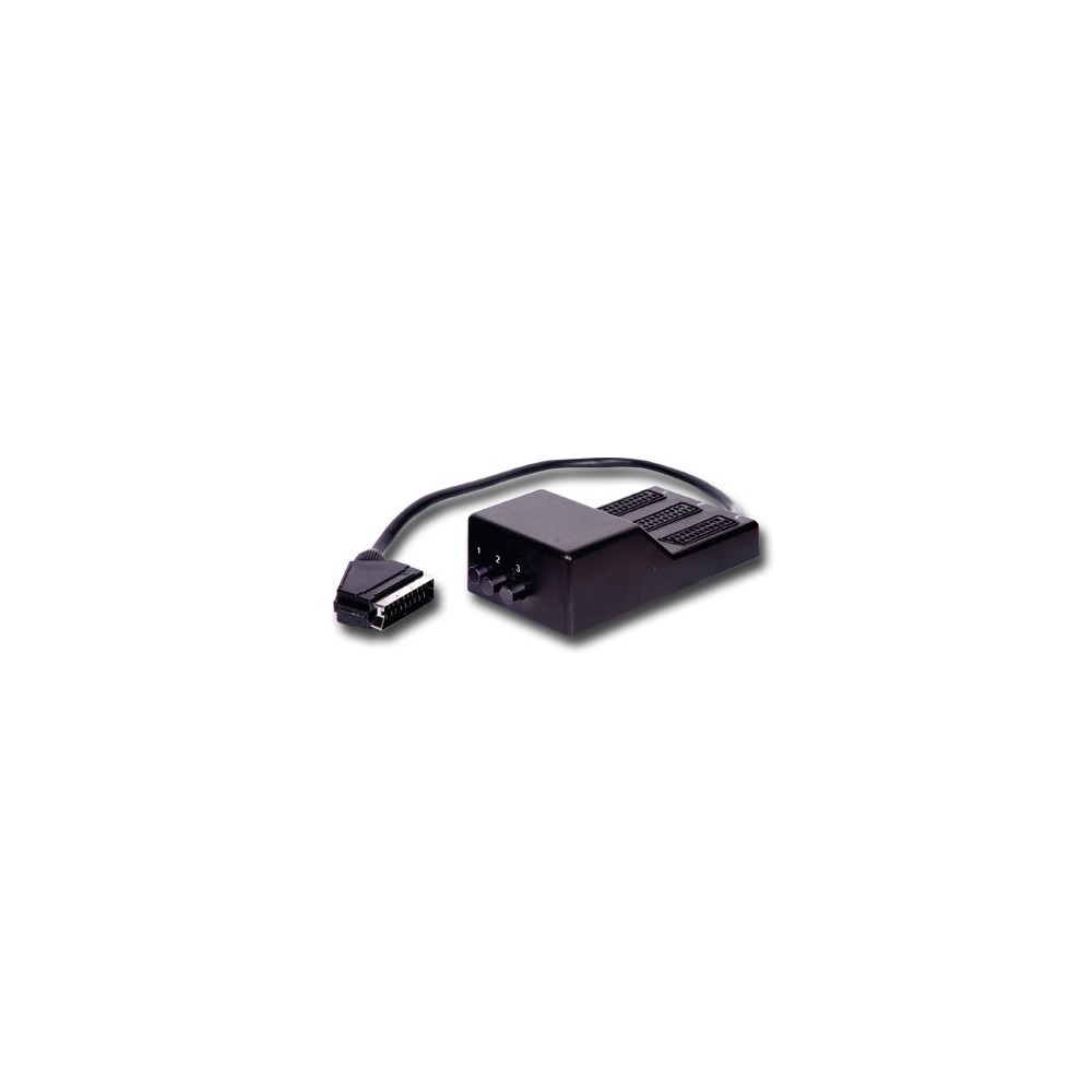 ADAPTADOR SCART 1M/3xFEMEAS COM INTERRUPTOR