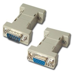ADAPTADOR SUB-D 9P MACHO / FEMEA