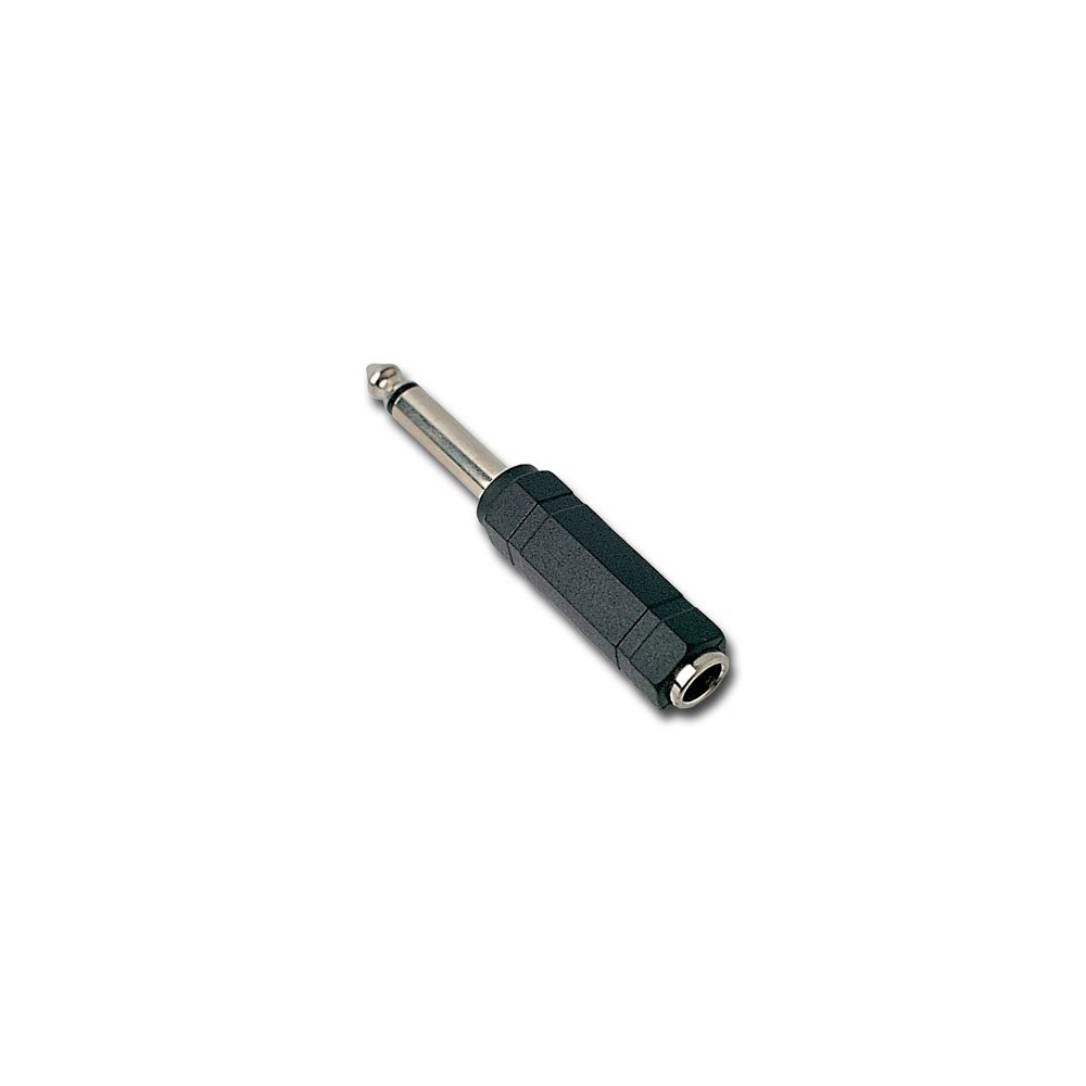 FICHA/ADAPTADOR 6,5 MACHO MONO / 6,3 FEMEA STEREO FICHA/ADAPTADOR 6,5 MACHO MONO / 6,3 FEMEA STEREO