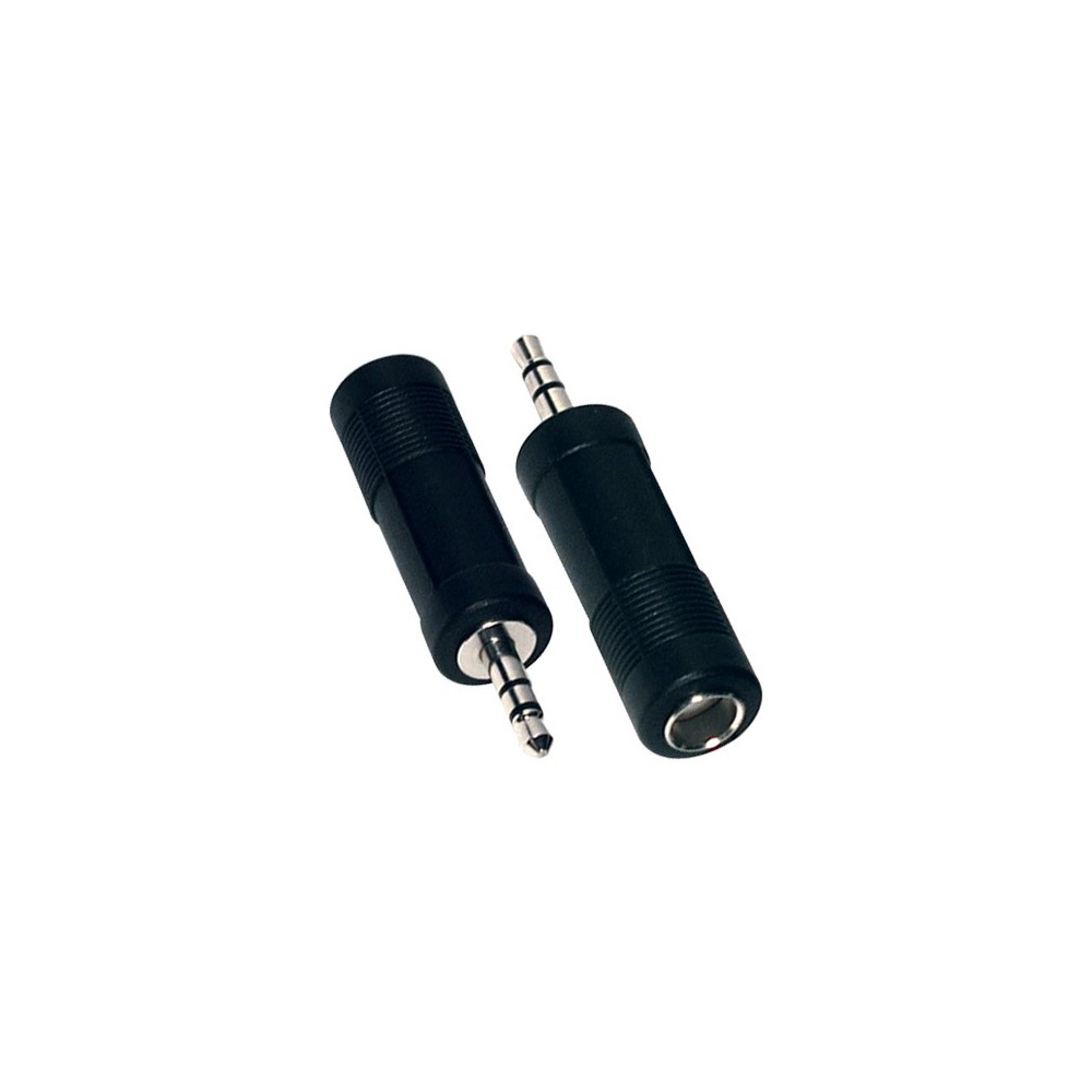 FICHA/ADAPTADOR 3,5 MACHO STEREO / 6,3 FEMEA STEREO