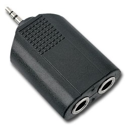 ADAPTADOR 3.5 ST MACHO / 2x6.5 FEMEA