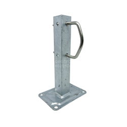 SUPORTE PAREDE 20cm ZINCADO PARA 4 BUCHAS (UNID)