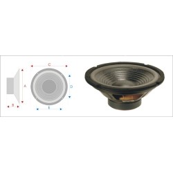 WOOFER 8" 8 Ohms 60W 50-6000HZ