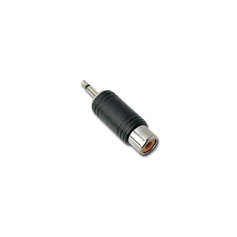 FICHA ADAPTADORA JACK 2,5mm MONO MACHO P/ RCA FEMEA