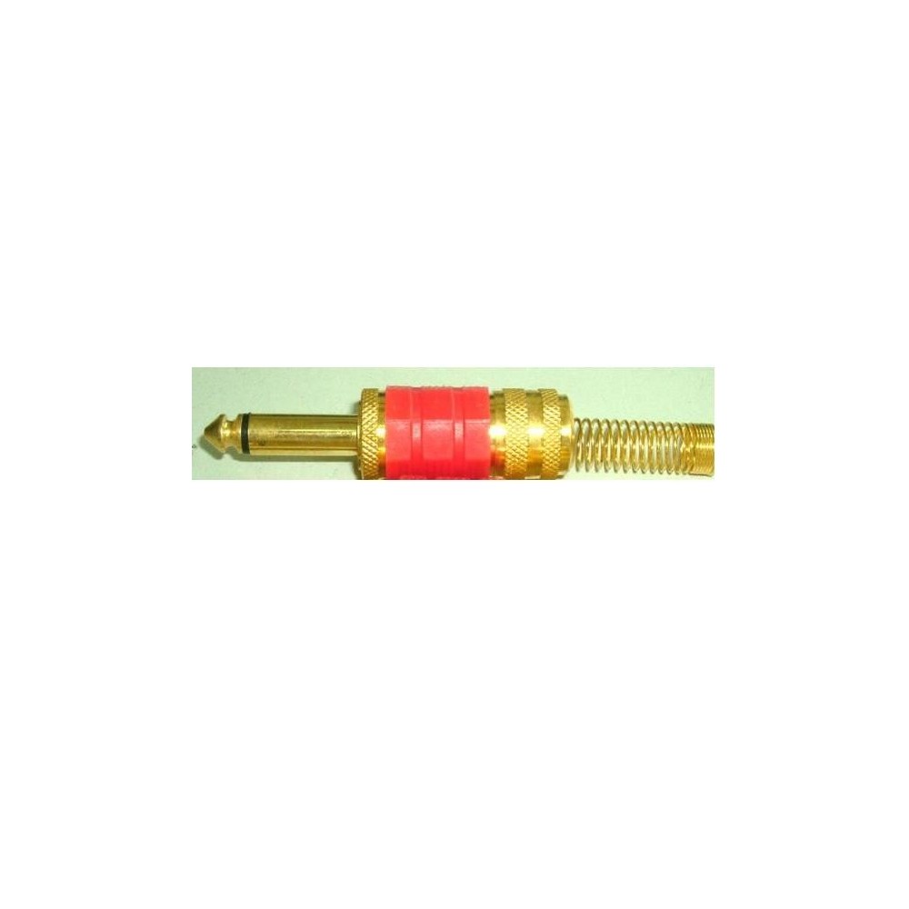 FICHA JACK 6,3mm MACHO MONO DOURADA FICHA JACK 6,3mm MACHO MONO DOURADA