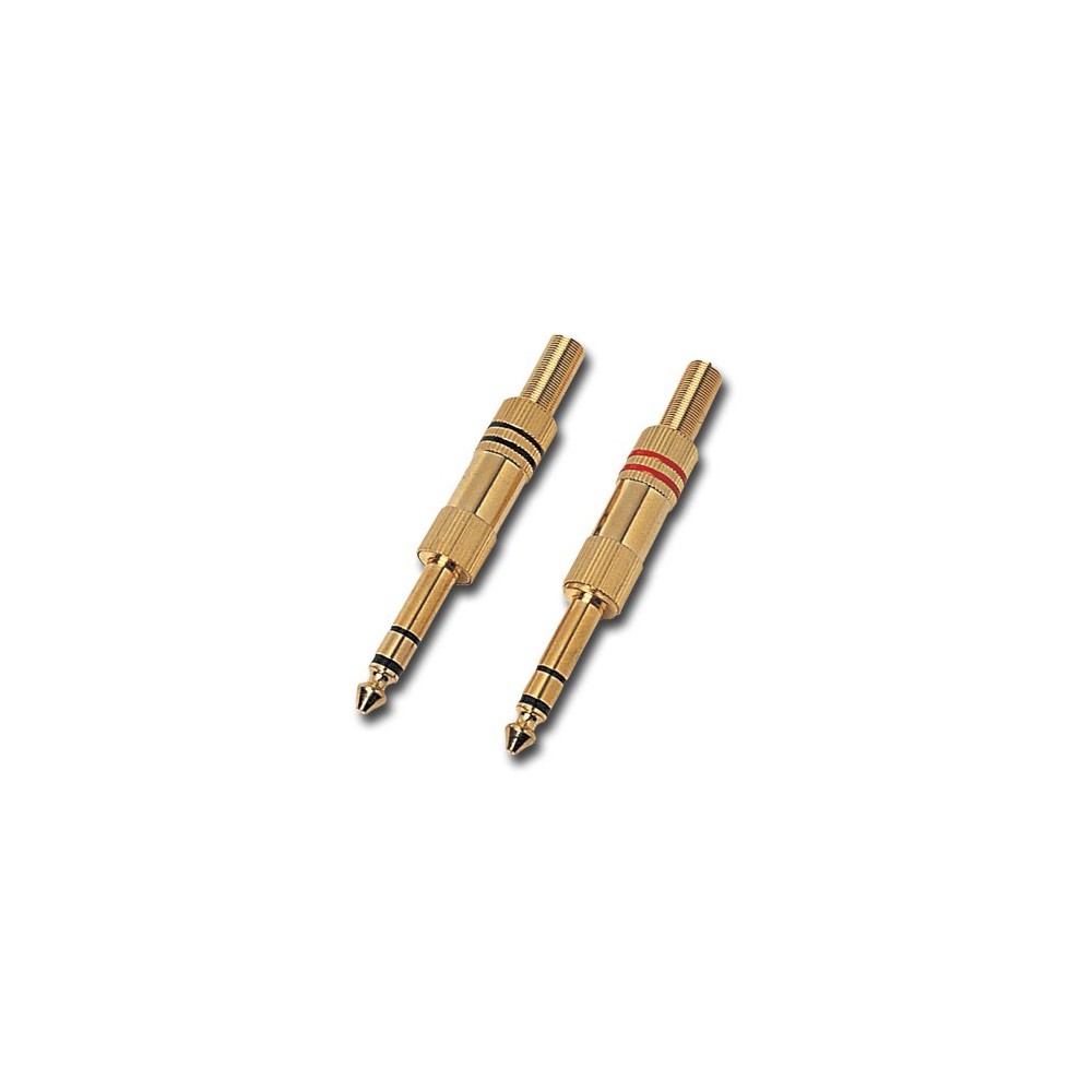 FICHA JACK 6,3mm MACHO STEREO DOURADA