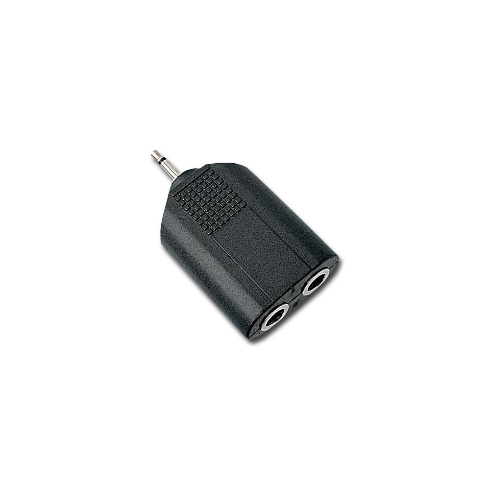 FICHA ADAPTADOR JACK 3.5 MACHO 2x6.5 FEMEA MONO FICHA ADAPTADOR JACK 3.5 MACHO 2x6.5 FEMEA MONO