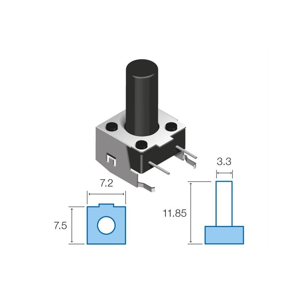MICRO PULSADOR TACT 12VCC/50MA MICRO PULSADOR TACT 12VCC/50MA