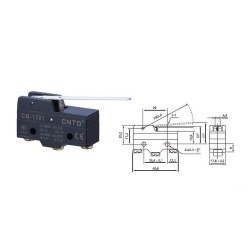 MICROSWITCH 50mm 15A/250VAC PAT 63mm C/PARAF.