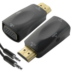 CONVERSOR HDMI / VGA COM AUDIO