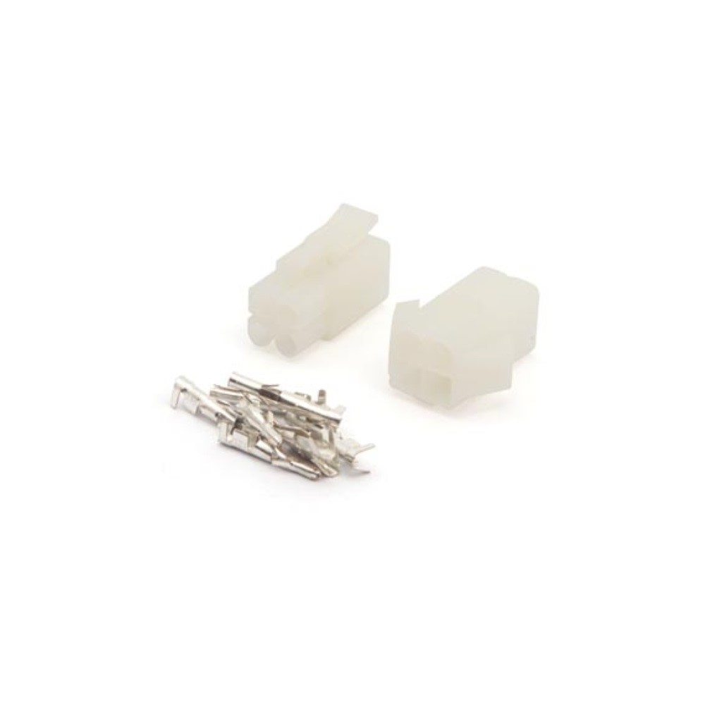 CONJUNTO FICHAS MOLEX 2x2 PINOS MACHO/FEMEA