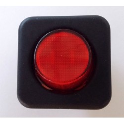PULSADOR QUADRADO COM BOTAO VERMELHO