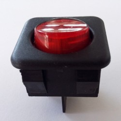 PULSADOR QUADRADO COM BOTAO VERMELHO