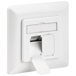 TOMADA INTERIOR P/2 RJ45 CAT 6