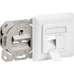 TOMADA INTERIOR P/2 RJ45 CAT 6