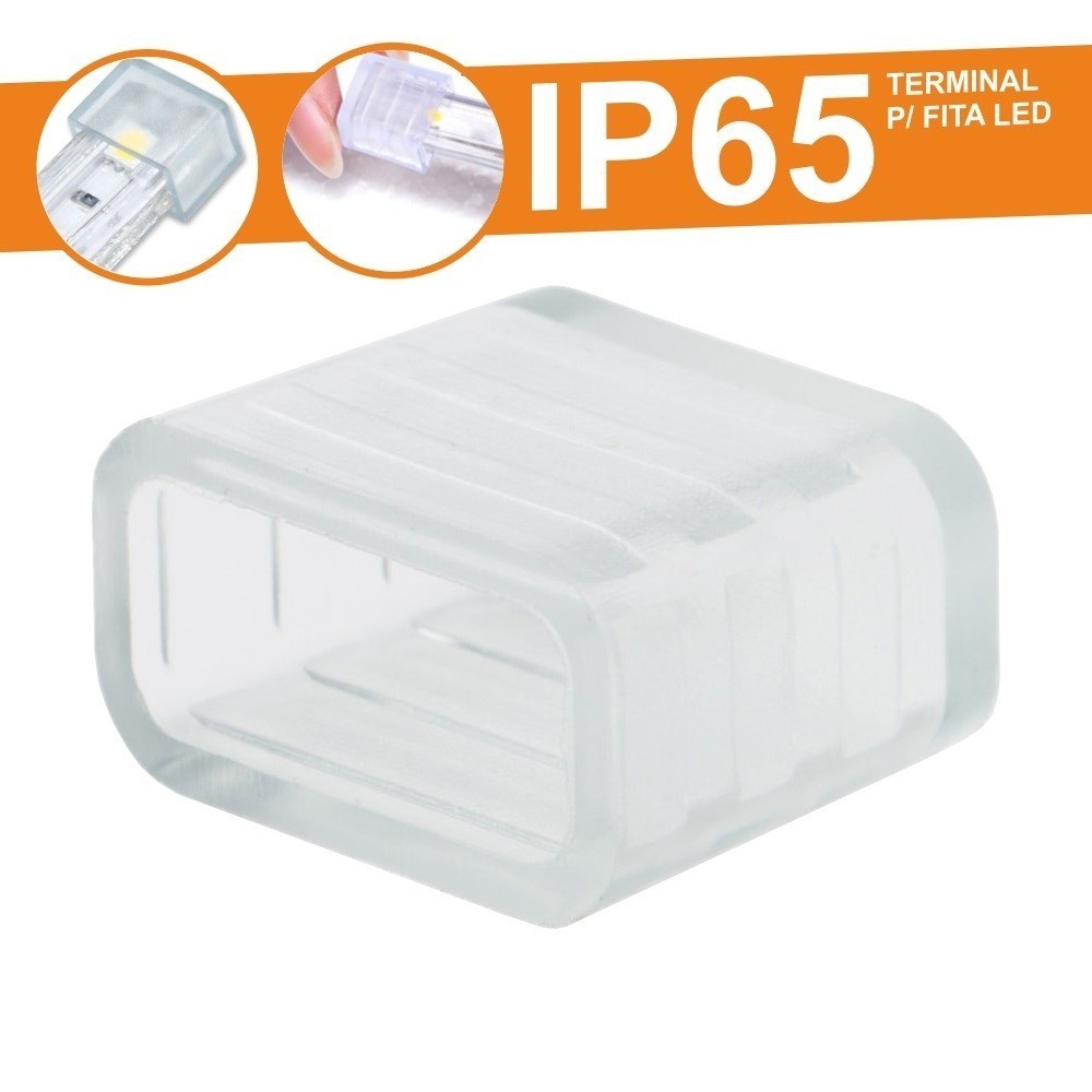 TERMINAL PARA FITA DE LEDS 220V IP65 TERMINAL PARA FITA DE LEDS 220V IP65