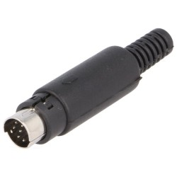 FICHA MINI DIN 8 PINOS CIRCULAR