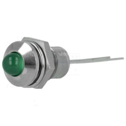 LED VERDE COM SUPORTE METAL 8,2mm IP40