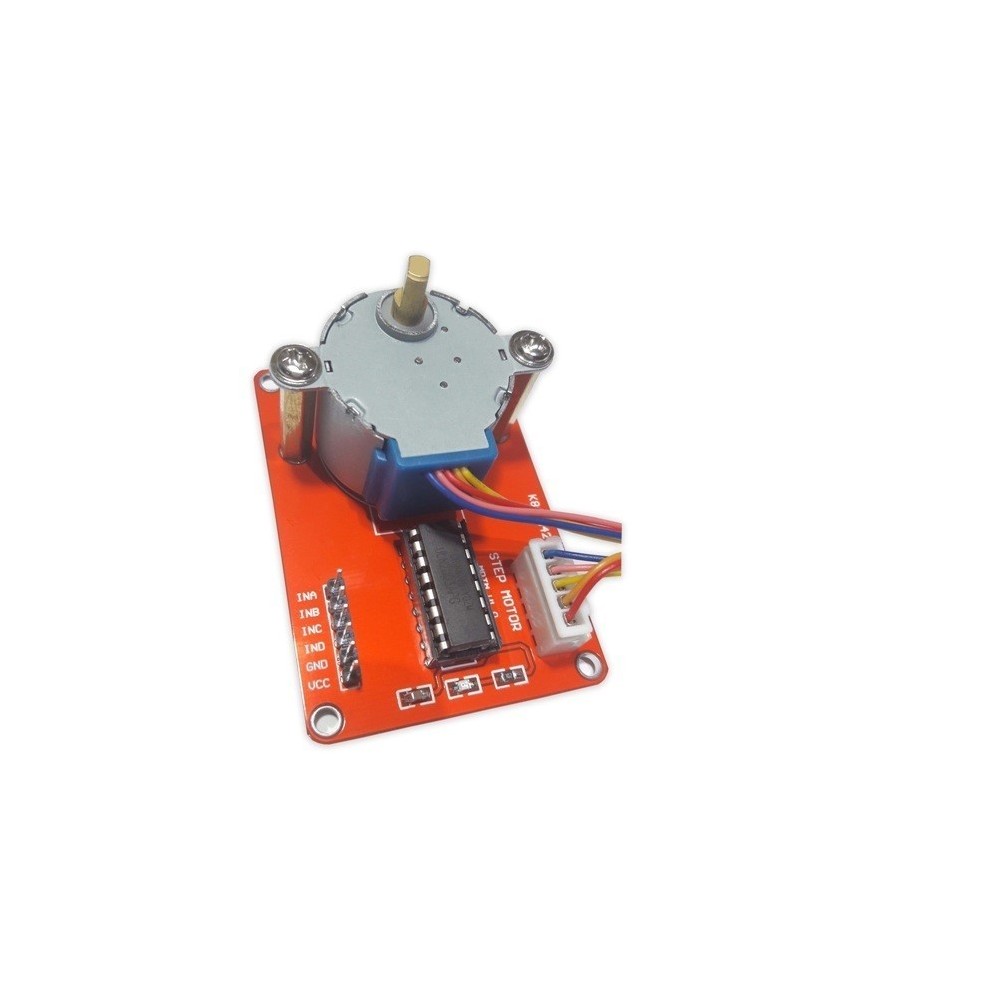 MOTOR PASSO.PASSO 5VDC + DRIVER ULN2003  P/ARDUINO