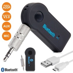 RECETOR ÁUDIO BLUETOOTH UNIVERSAL P/ AUTO