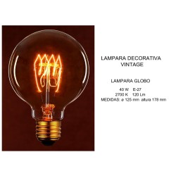 LAMPADA GLOBO G125 VINTAGE 40W E27