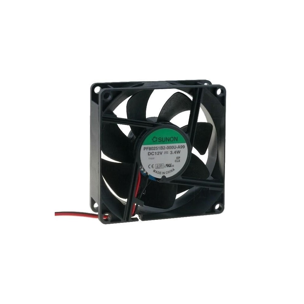 VENTILADOR 12VDC 80X80X25mm  3.4W     SUNON