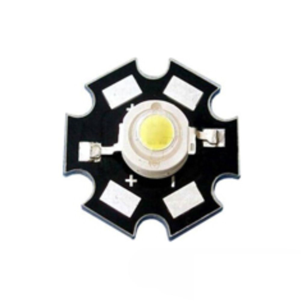 LED DE POTENCIA SMD 3W BRANCO FRIO 6000-6500K FORMA ESTRELA LED DE POTENCIA SMD 3W BRANCO FRIO 6000-6500K FORMA ESTRELA