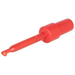 PINÇA DE PROVA DE GANCHO 3A 60VDC VERMELHA