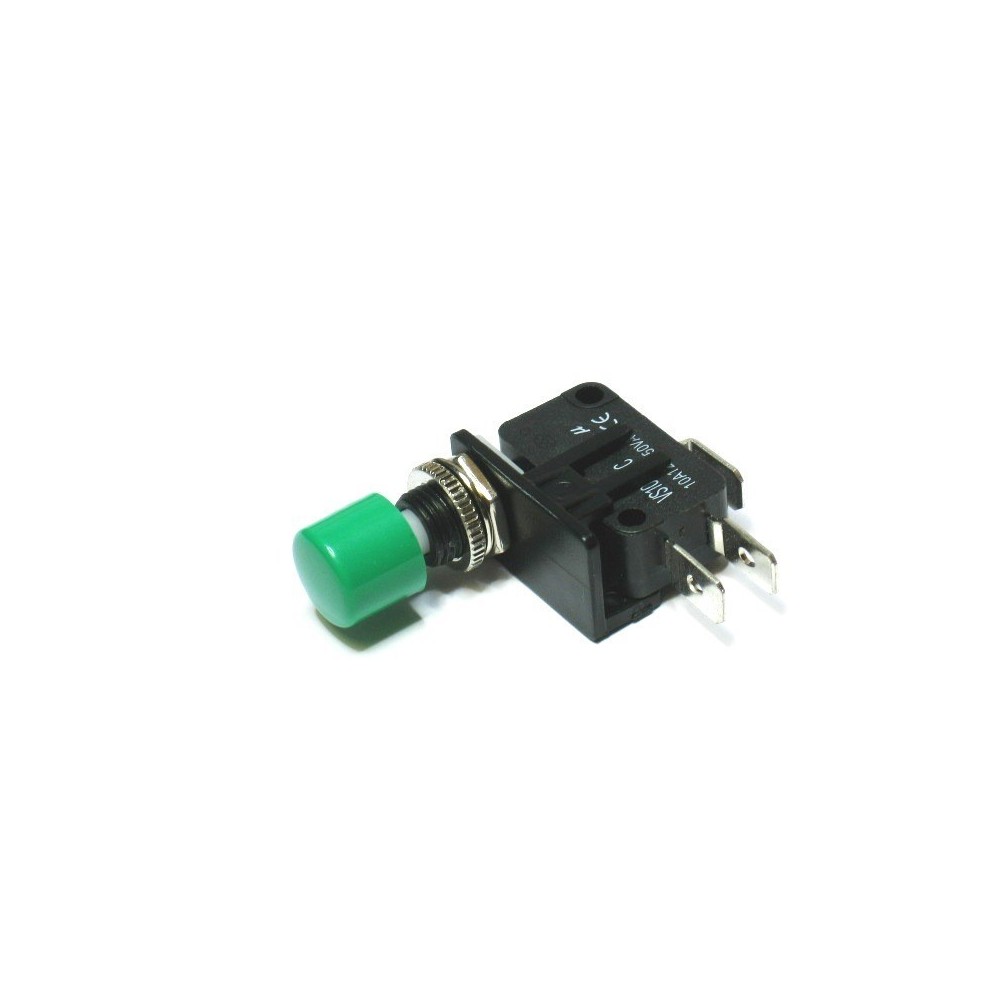 MICROSWITCH 10A 250VDC ON-ON SPDT BOTAO VERDE