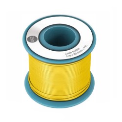 CABO MULTIFILAR 0.5mm AMARELO (ROLO 25MTS)