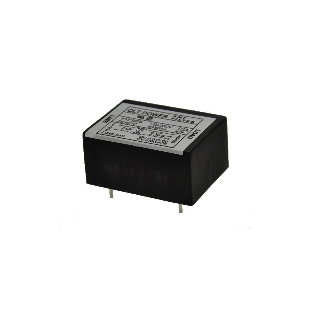 MODULO FILTRO INTERFERENCIAS 0.1uF + 2X0.33uF 250Vac 10A