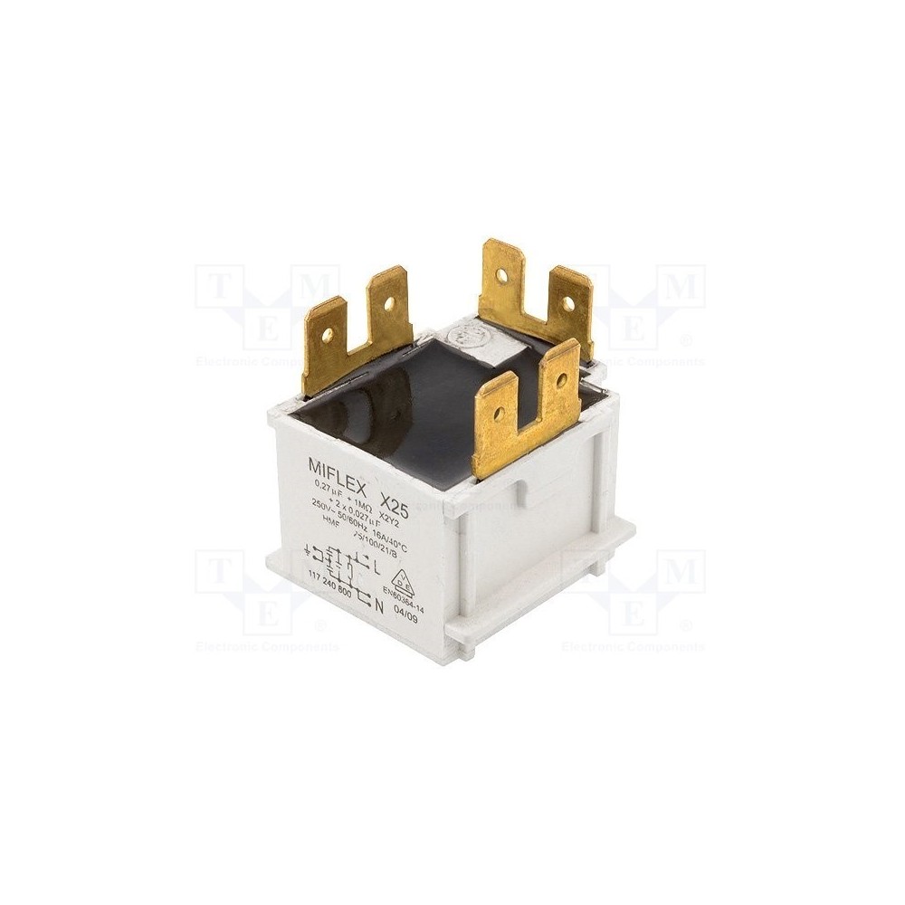 FILTRO CONTRA INTERFERENCIAS 250VAC CX.0.27uF CY27nF FILTRO CONTRA INTERFERENCIAS 250VAC CX.0.27uF CY27nF