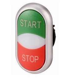 INTERRUPTOR DUPLO 1POS START/STOP VERDE/VERM COM LUZ M22-LED