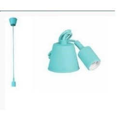 SUSPENSAO DE TECTO SILICONE AZUL MARINHO C/ CABO - CASQ.E27