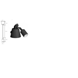 SUSPENSAO DE TECTO SILICONE PRETO COM CABO - CASQ.E27