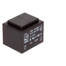 TRANSFORMADOR ENCAPSULADO 230VAC 15V 2VA