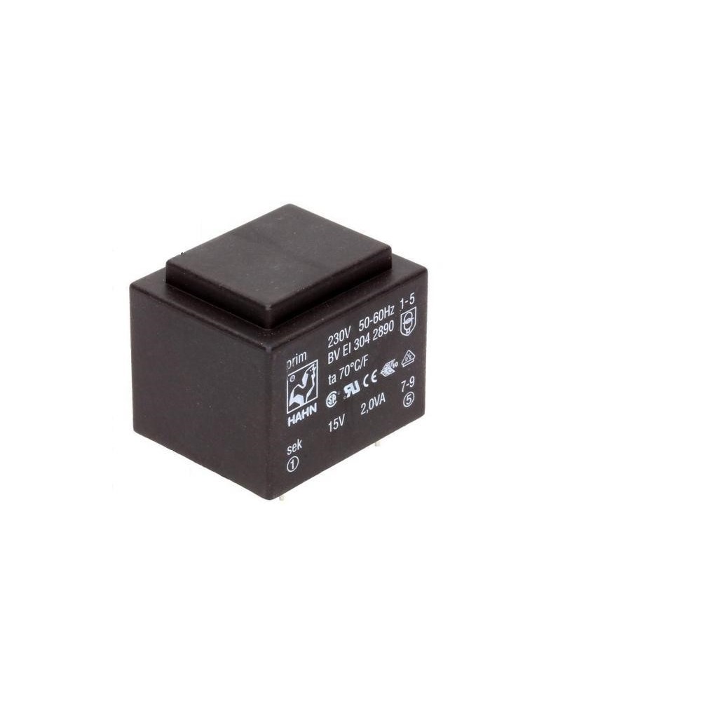 TRANSFORMADOR ENCAPSULADO 230VAC 15V 2VA
