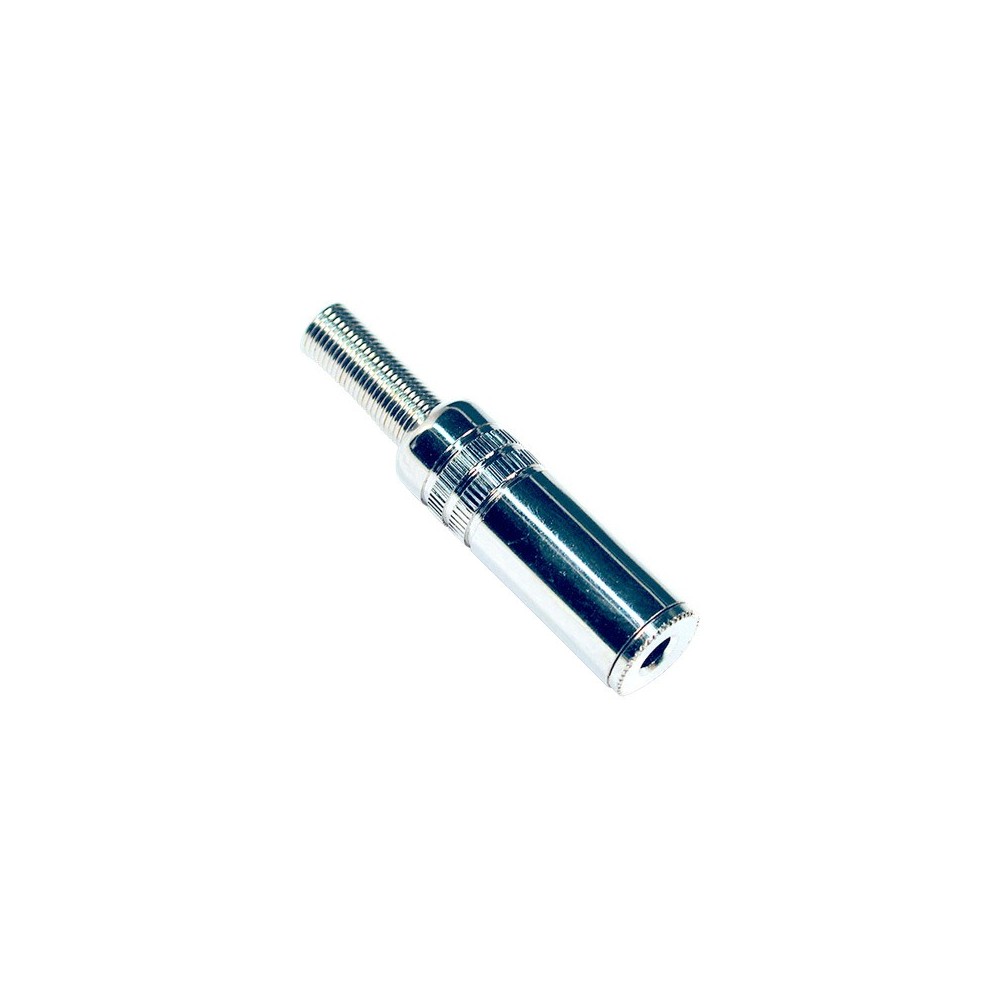 FICHA JACK 3.5 FEMEA EXTENSAO STEREO  METAL