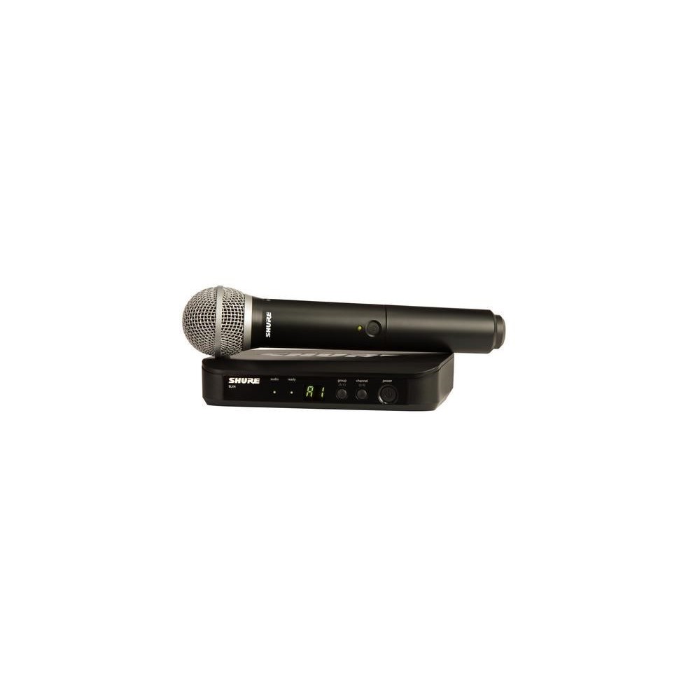 SHURE BLX24/PG58 SISTEMA WIRELESS+MICROFONE DE MAO 518-542MHZ