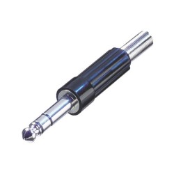 FICHA JACK 6.35 MACHO STEREO PARA EXTENSAO NEUTRIK