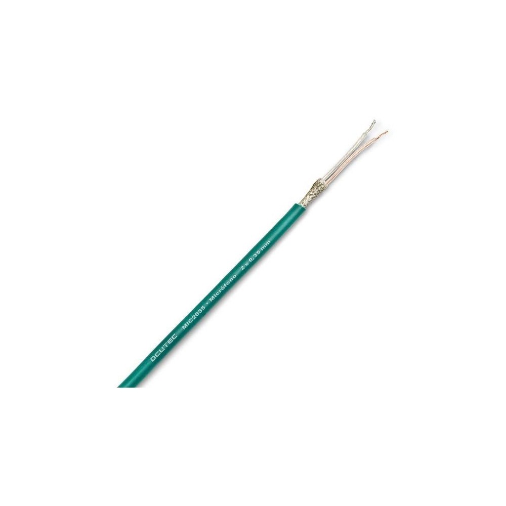 CABO MICROFONE 2X0.35mm DCUTEC VERDE