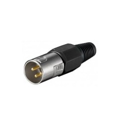 FICHA XLR MACHO 3P