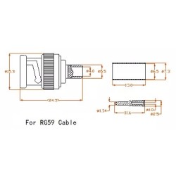 FICHA BNC MACHO CRAVAR RG59
